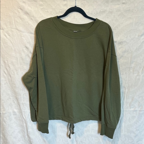 Old Navy Tops - Old Navy Active Olive Green Sweatshirt, Size L